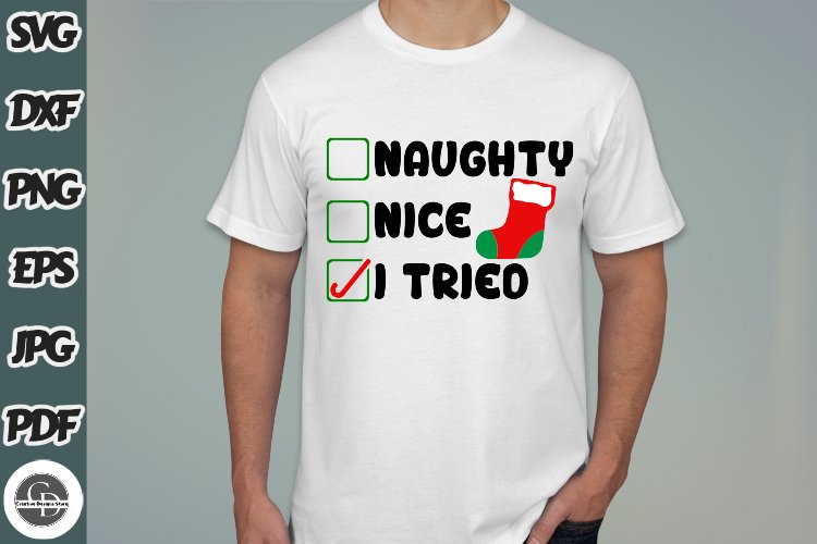 Naughty Nice I Tried SVG - Naughty SVG - Nice SVG - I Tried