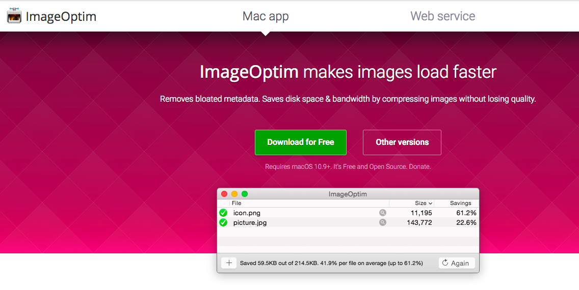 ImageOptim Mac app