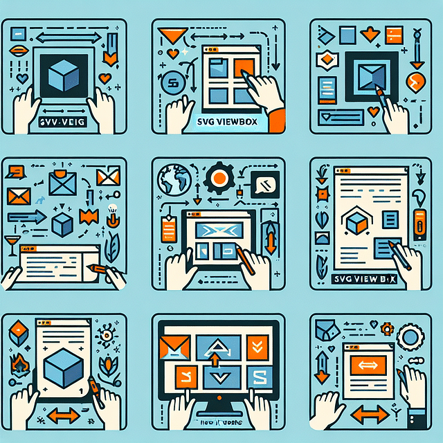 illustration of SVG viewBox concept