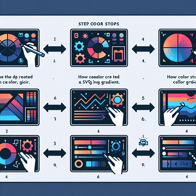 Color stops in an SVG linear gradient
