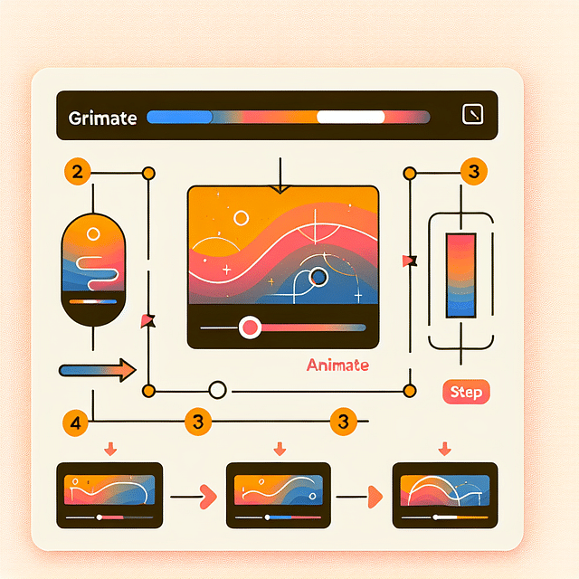 SVG code snippet showing an animated gradient with the animate tag