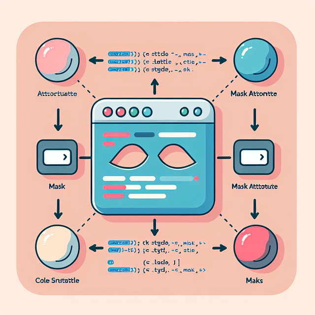 SVG element with mask attribute code snippet