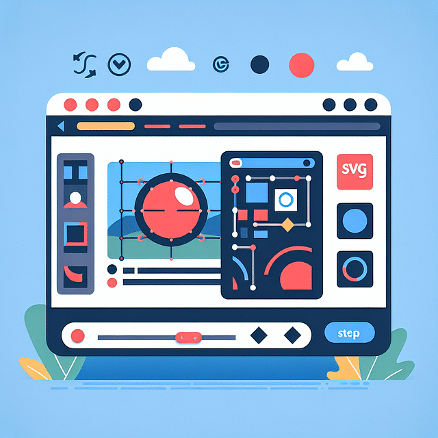 screenshot of an SVG graphic with a clipping path applied in a web browser