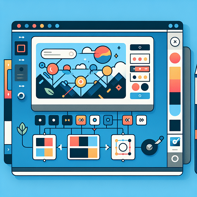 Vector graphics editor interface with an SVG file being edited