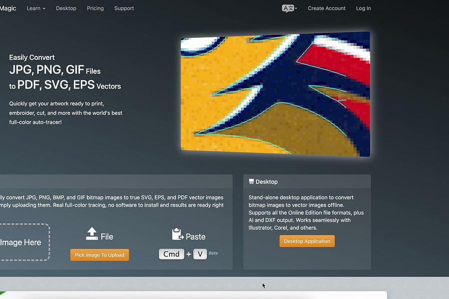 Vector Magic SVG converter