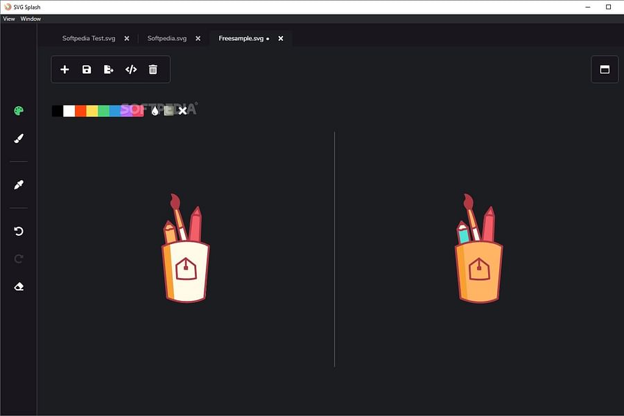 Compress SVG tool screenshot