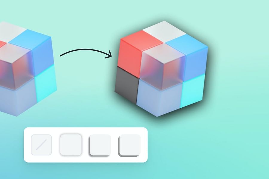 SVG colorful shadow filter example