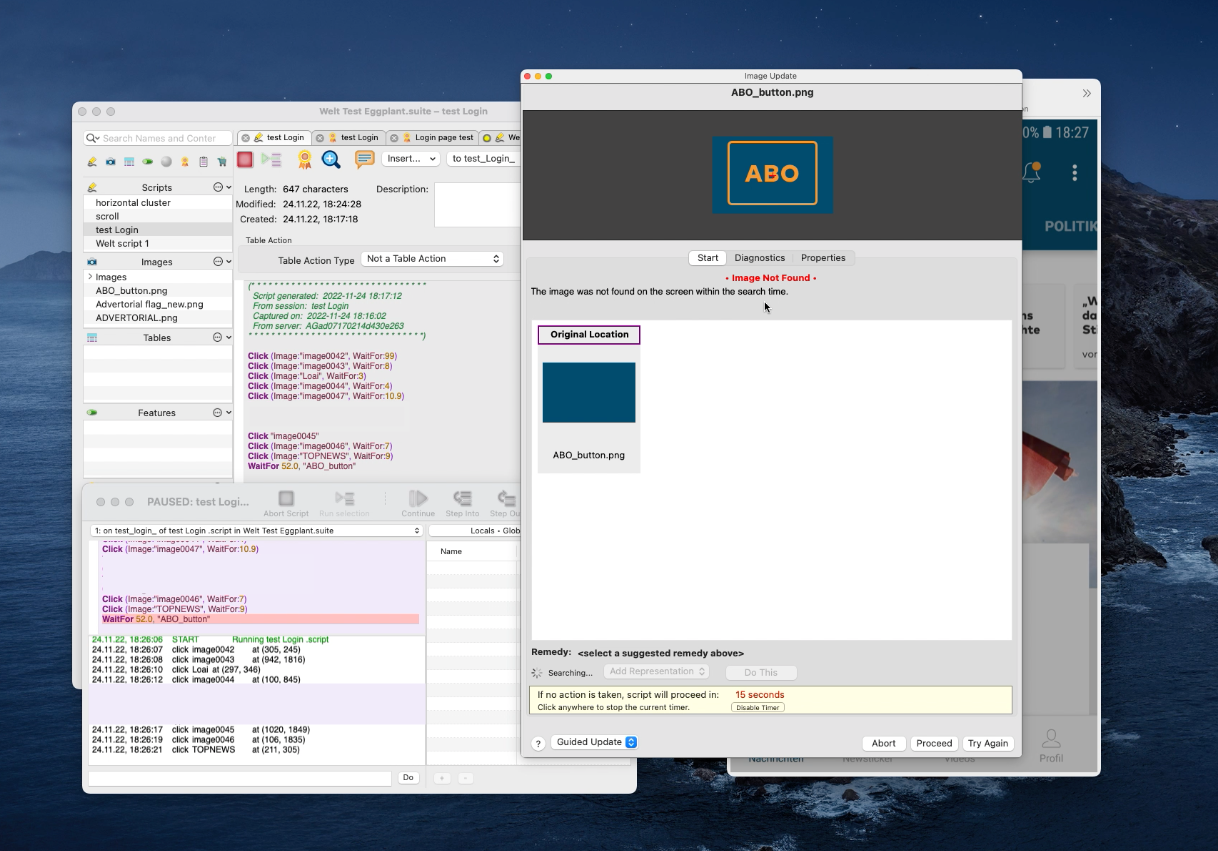 Sauce Labs automation dashboard