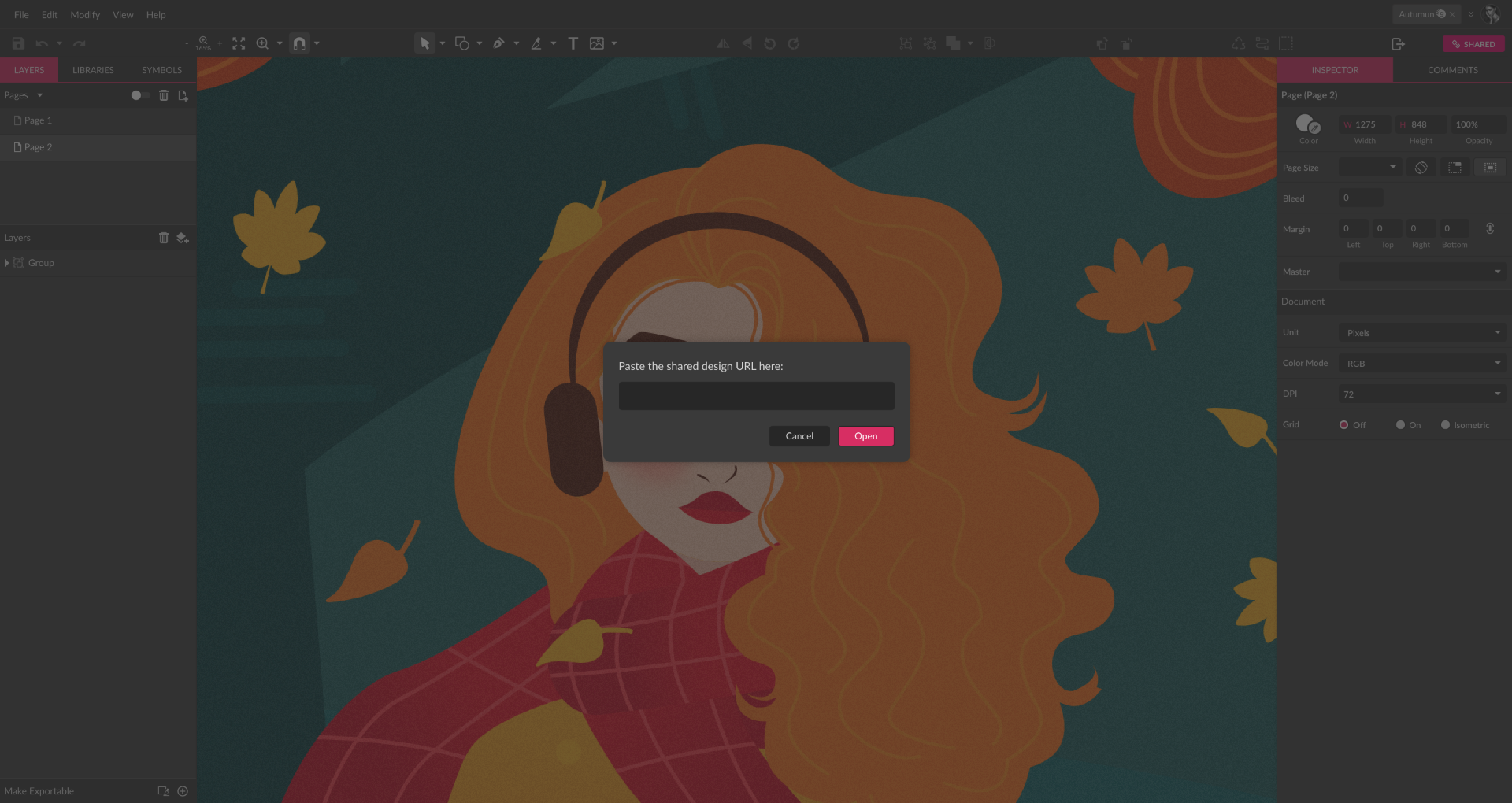 Gravit Designer interface