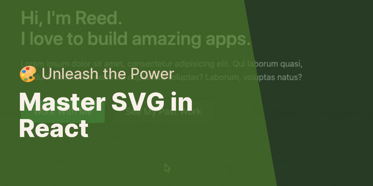 Master SVG in React - 🎨 Unleash the Power
