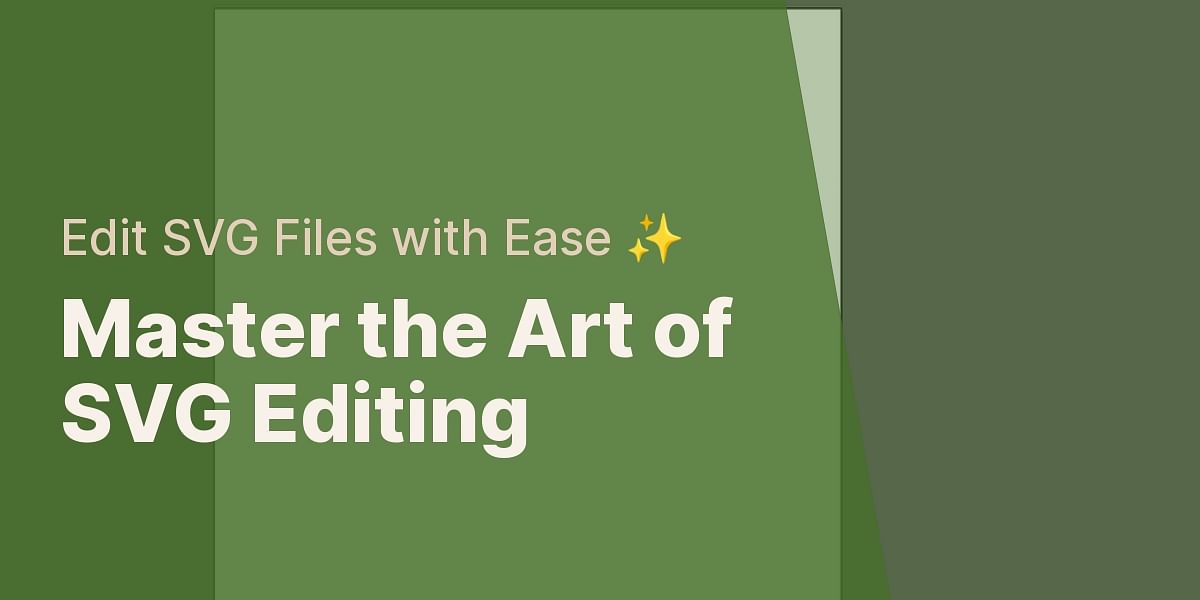 A Detailed Guide on How to Edit SVG Files