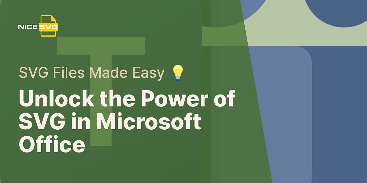 Can I use SVG files in Microsoft Office applications?