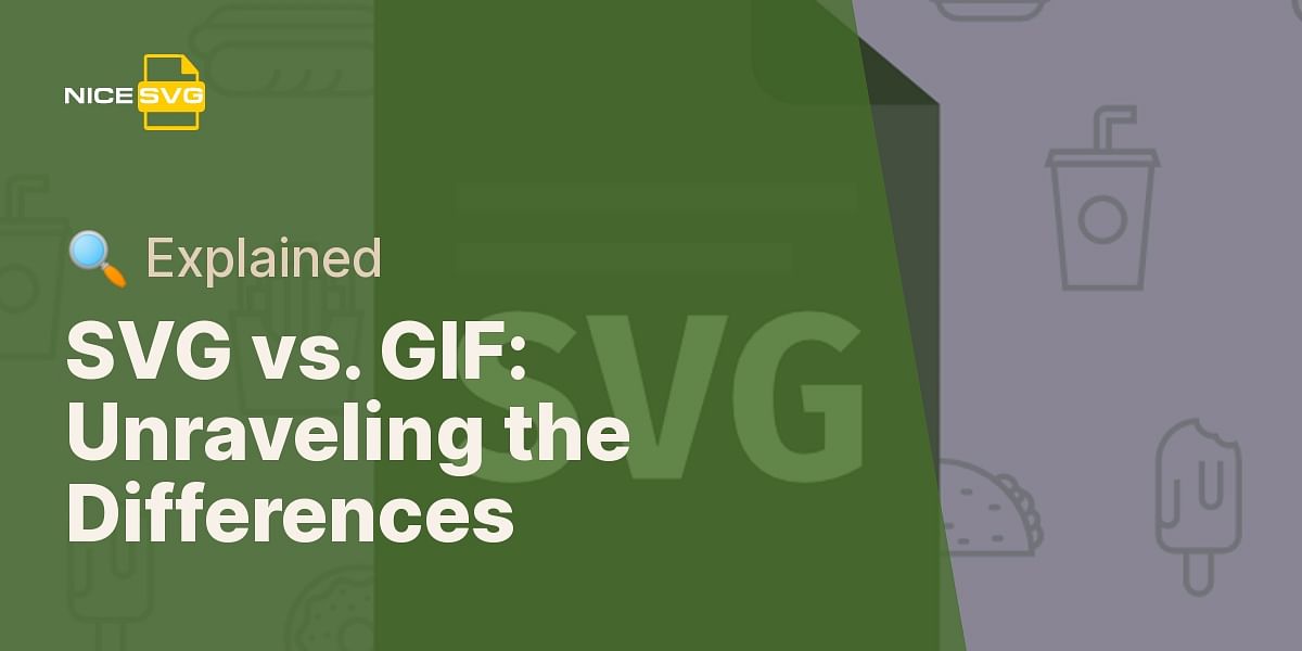 What is the difference between SVG and GIF files?