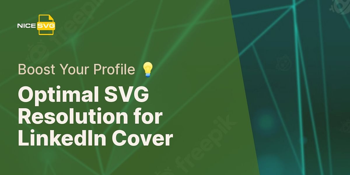 What is the resolution for SVG files in LinkedIn cover photos?