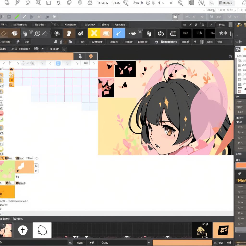 A screenshot of the SVG editor interface with different tools highlighted